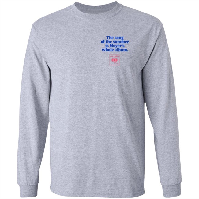 John Mayer Store Merch Sob Rock Universe Billboard - Song of the Summer Is Mayer’s Whole Album Tee Shirt John Mayer Store Merch Sob Rock Universe Billboard - Song of the Summer Is Mayer’s Whole Album Tee Shirt