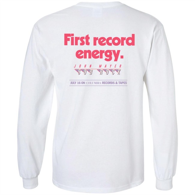 John Mayer Store Merch Sob Rock Universe Billboard- First Record Energy Tee Shirt John Mayer Store Merch Sob Rock Universe Billboard- First Record Energy Tee Shirt