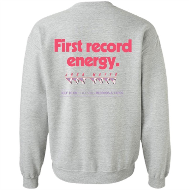 John Mayer Store Merch Sob Rock Universe Billboard- First Record Energy Tee Shirt John Mayer Store Merch Sob Rock Universe Billboard- First Record Energy Tee Shirt