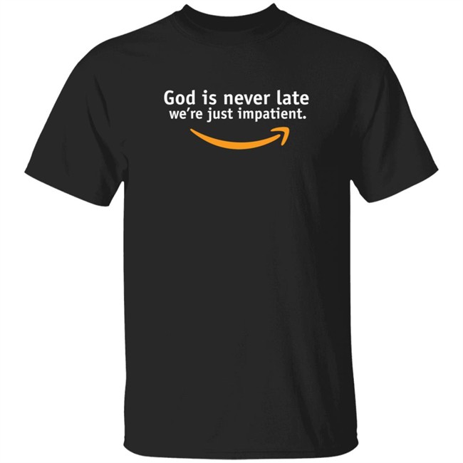 Lecrae Merch God Is Never Late We're Just Impatient Black Shirt