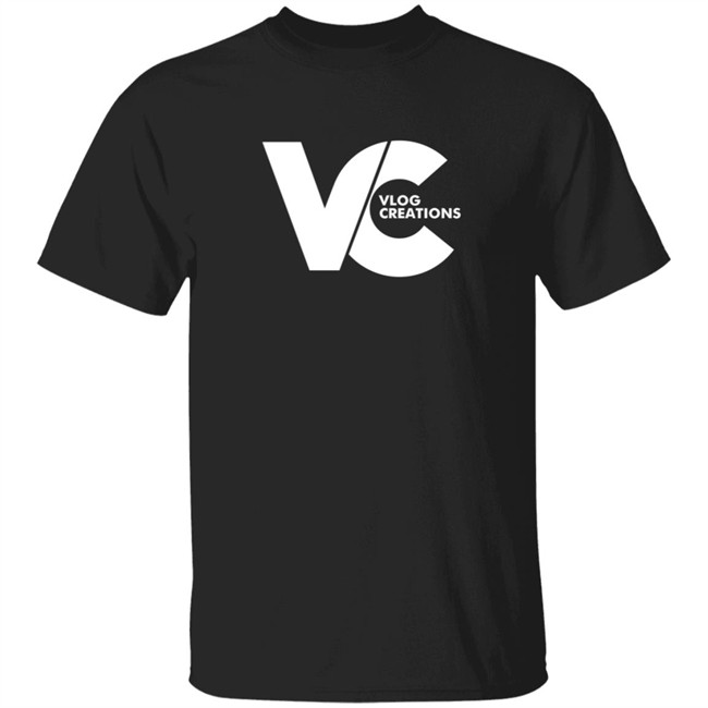 Vlog Creations Merch Vlog Creations Logo Tee Shirt