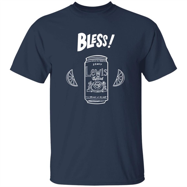 Jenny Lewis Merch Bless! Black Tee Shirt Hang - Jenny Lewis Merch Bless! Black Tee Shirt
