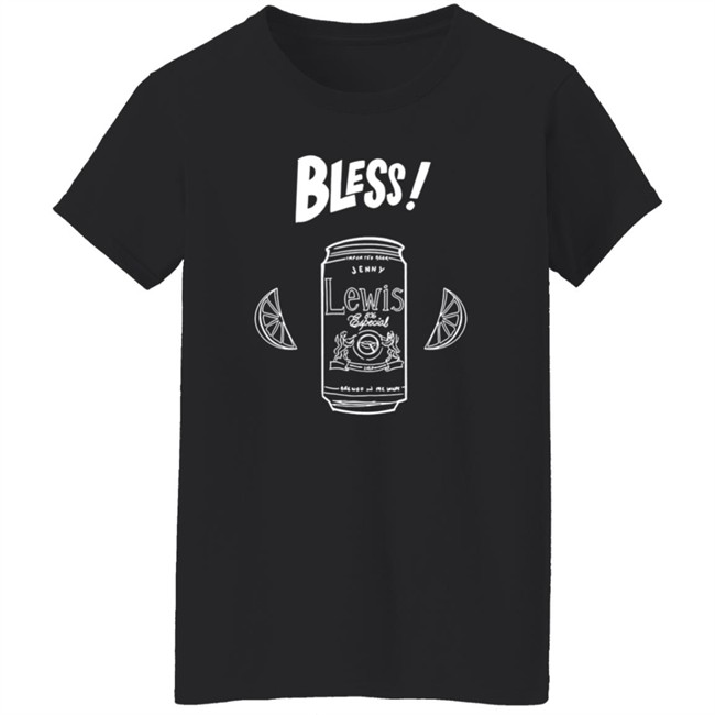 Jenny Lewis Merch Bless! Black Tee Shirt Hang - Jenny Lewis Merch Bless! Black Tee Shirt