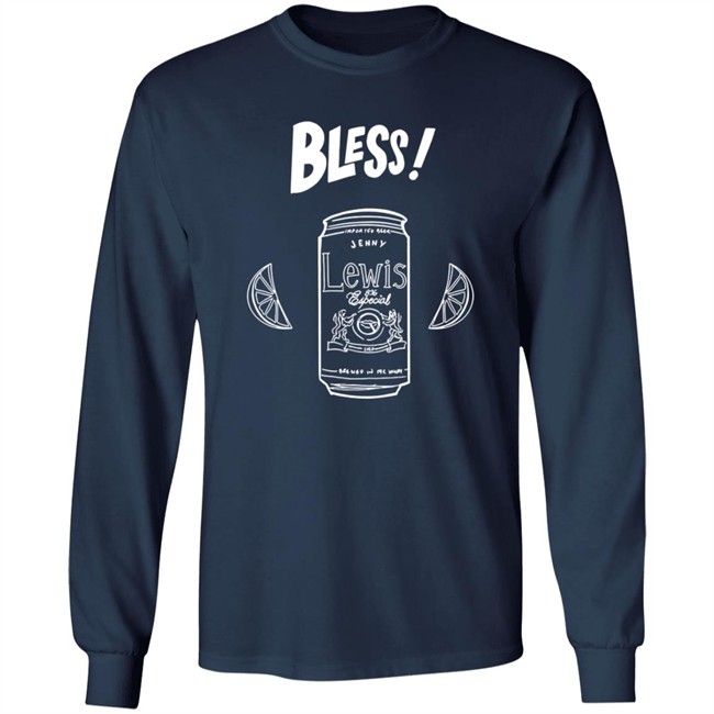 Jenny Lewis Merch Bless! Black Tee Shirt Hang - Jenny Lewis Merch Bless! Black Tee Shirt