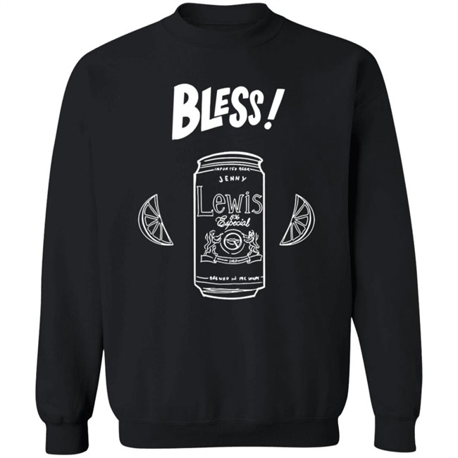 Jenny Lewis Merch Bless! Black Tee Shirt Hang - Jenny Lewis Merch Bless! Black Tee Shirt