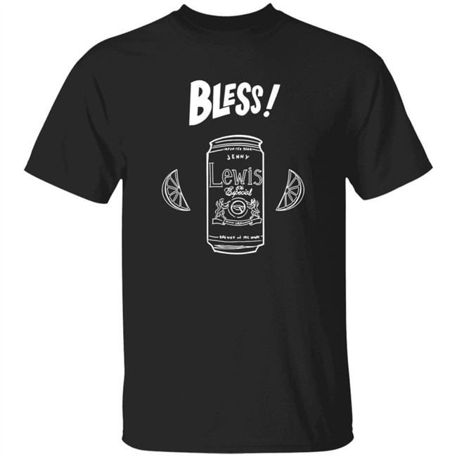 Jenny Lewis Merch Bless! Black Tee Shirt Jenny Lewis Merch Bless! Black Tee Shirt