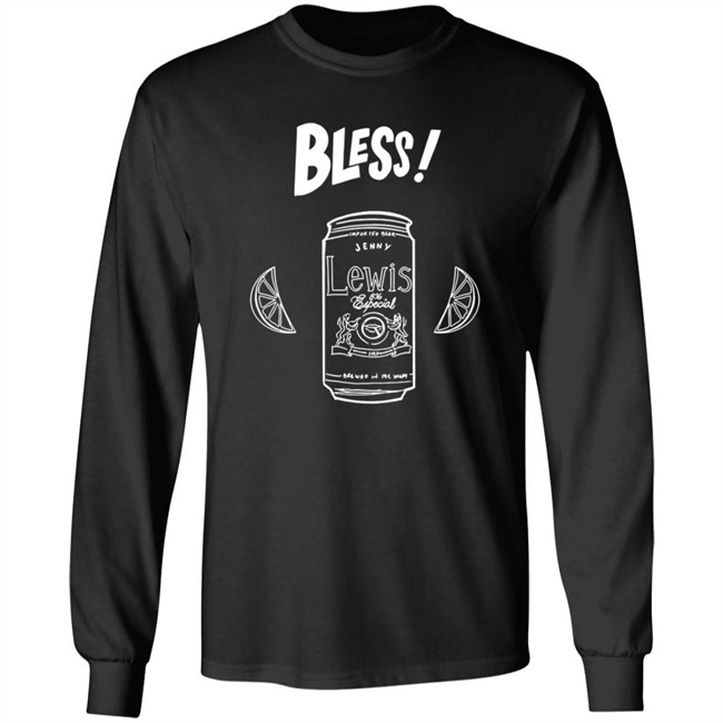 Jenny Lewis Merch Bless! Black Tee Shirt Hang - Jenny Lewis Merch Bless! Black Tee Shirt