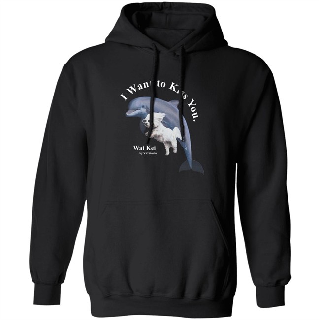 Wai Kei I Want To Kiss You Puppy Dolphin Jumping Shirt YK Studio HongVan - Wai Kei I Want To Kiss You Puppy Dolphin Jumping Shirt YK Studio