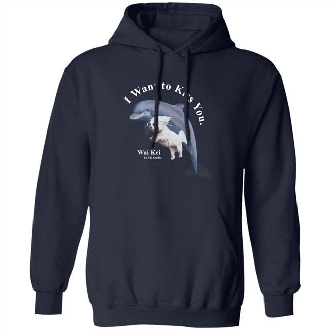 Wai Kei I Want To Kiss You Puppy Dolphin Jumping Shirt YK Studio HongVan - Wai Kei I Want To Kiss You Puppy Dolphin Jumping Shirt YK Studio