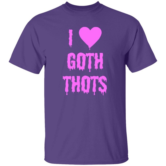Hantless Merch I Love Goth Thots Shirt Duyen - Hantless Merch I Love Goth Thots Shirt