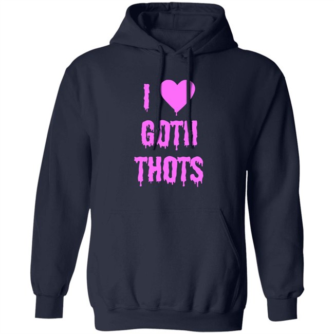 Hantless Merch I Love Goth Thots Shirt Duyen - Hantless Merch I Love Goth Thots Shirt