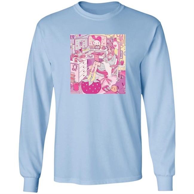 Kiru Made Merch Strawberry Mood Taper Fit Tee Shirt Vacuum Kiru Made Merch Strawberry Mood Taper Fit Tee Shirt Vacuum