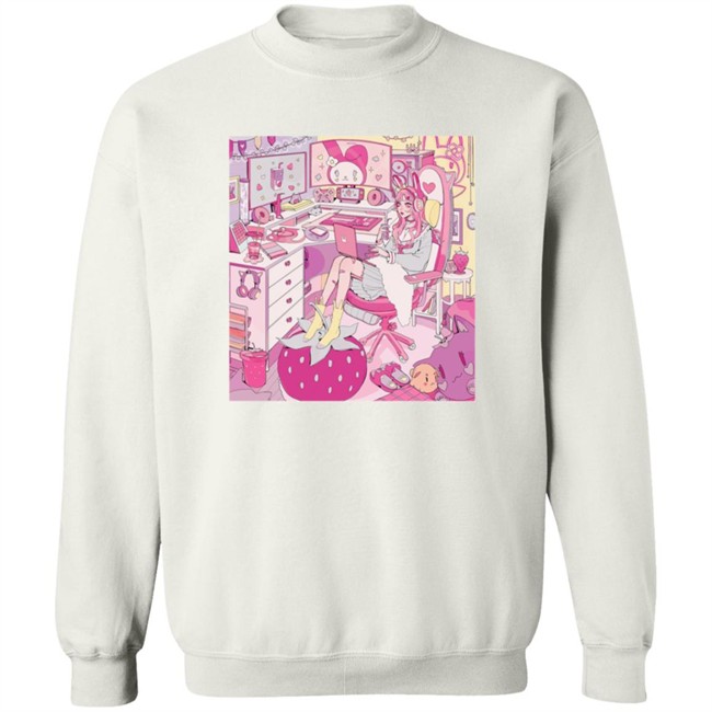 Kiru Made Merch Strawberry Mood Taper Fit Tee Shirt Vacuum Kiru Made Merch Strawberry Mood Taper Fit Tee Shirt Vacuum