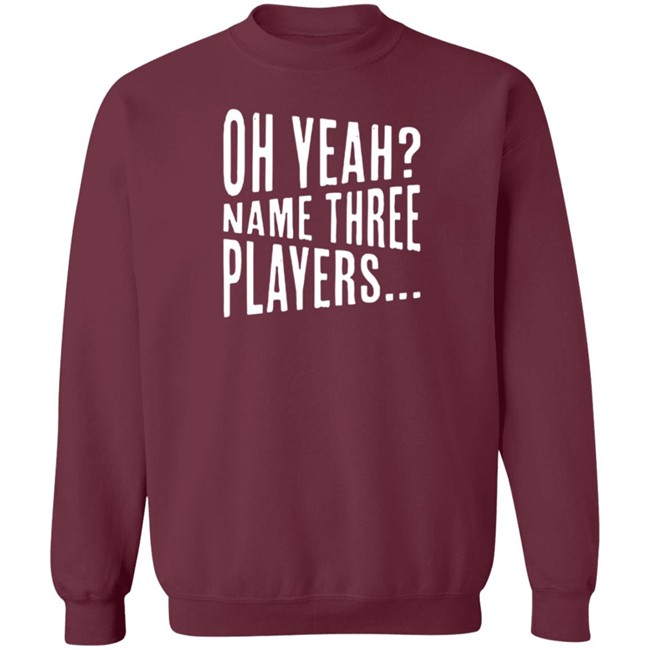 Nhung - Hit Factory Athletics Merch Oh Yeah Name Three Players Sweatshirt Jessica Kleinschmidt