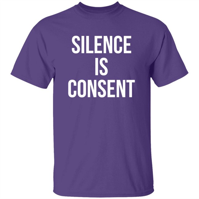 Silence Is Consent Long Sleeve T Shirt Usher Hang - Silence Is Consent Long Sleeve T Shirt Usher