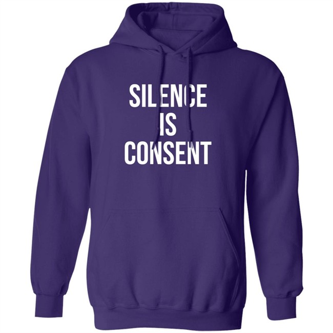 Silence Is Consent Long Sleeve T Shirt Usher Hang - Silence Is Consent Long Sleeve T Shirt Usher
