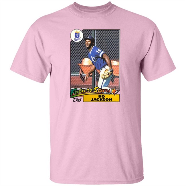Homage Store 1987 Topps Future Stars Bo Jackson Royals Shirt Nhung - Homage Store 1987 Topps Future Stars Bo Jackson Royals Shirt