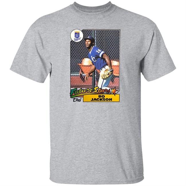 Homage Store 1987 Topps Future Stars Bo Jackson Royals Shirt Nhung - Homage Store 1987 Topps Future Stars Bo Jackson Royals Shirt