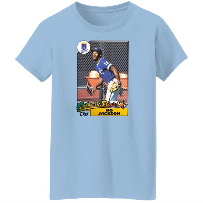 Homage Store 1987 Topps Future Stars Bo Jackson Royals Shirt Nhung - Homage Store 1987 Topps Future Stars Bo Jackson Royals Shirt