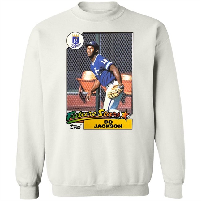 Homage Store 1987 Topps Future Stars Bo Jackson Royals Shirt Nhung - Homage Store 1987 Topps Future Stars Bo Jackson Royals Shirt