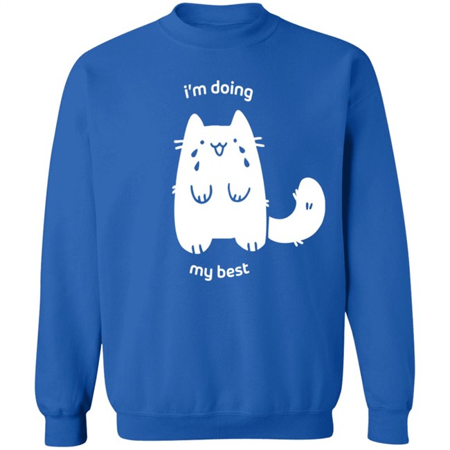 Crowlines Merch I'm Doing My Best Crying Cat T Shirt Crowlines Merch I'm Doing My Best Crying Cat T Shirt