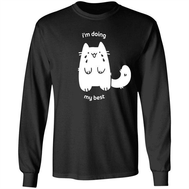 Crowlines Merch I'm Doing My Best Crying Cat T Shirt Crowlines Merch I'm Doing My Best Crying Cat T Shirt