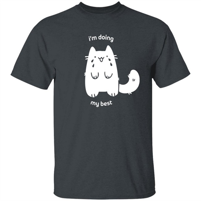 Crowlines Merch I'm Doing My Best Crying Cat T Shirt Crowlines Merch I'm Doing My Best Crying Cat T Shirt