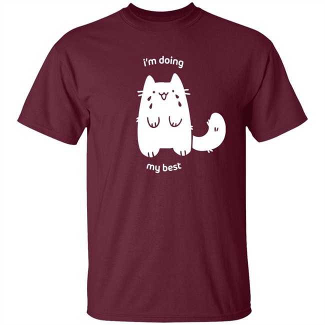 Crowlines Merch I'm Doing My Best Crying Cat T Shirt Crowlines Merch I'm Doing My Best Crying Cat T Shirt