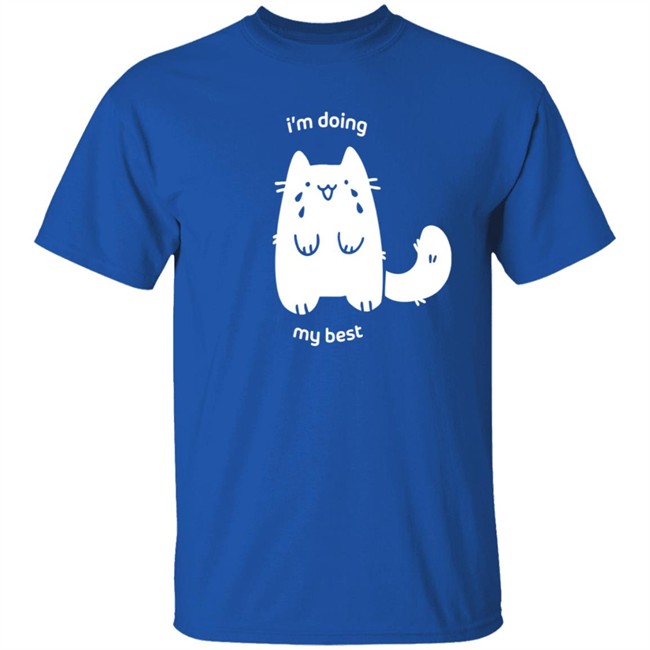 Crowlines Merch I'm Doing My Best Crying Cat T Shirt