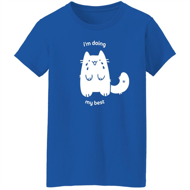 Crowlines Merch I'm Doing My Best Crying Cat T Shirt Crowlines Merch I'm Doing My Best Crying Cat T Shirt