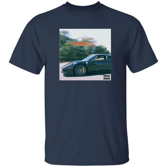 Larry June Merch Orange Print Album Tee Shirt Hang - Larry June Merch Orange Print Album Tee Shirt