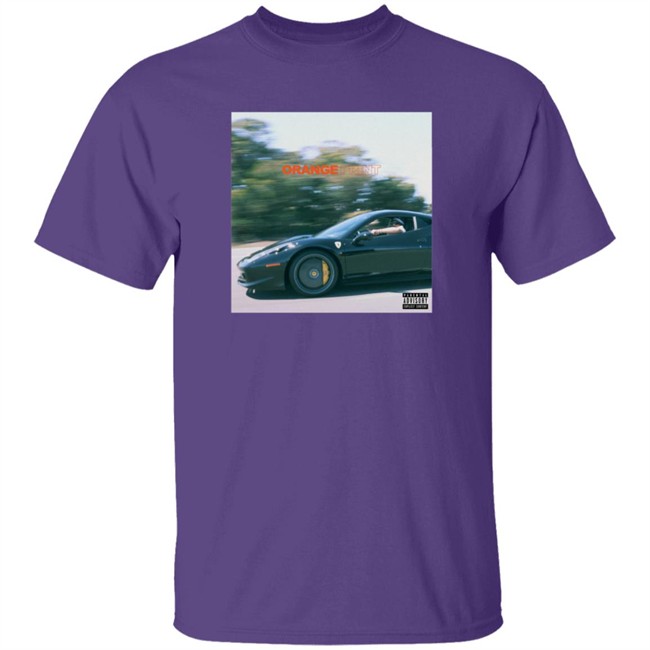 Larry June Merch Orange Print Album Tee Shirt Hang - Larry June Merch Orange Print Album Tee Shirt