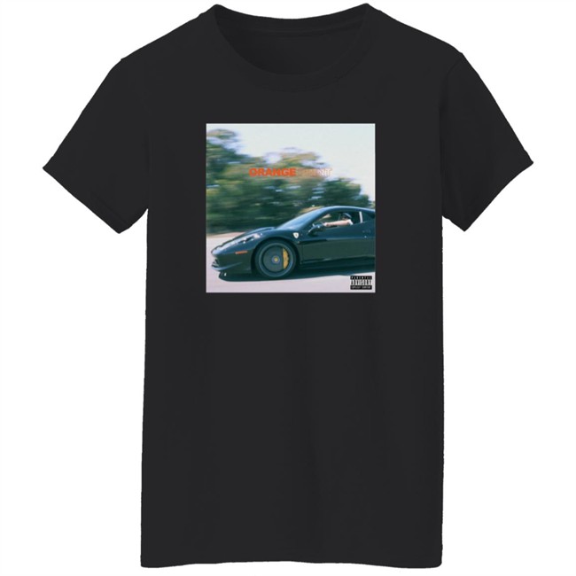 Larry June Merch Orange Print Album Tee Shirt Hang - Larry June Merch Orange Print Album Tee Shirt