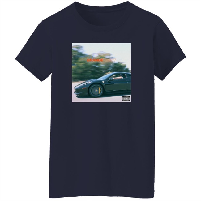 Larry June Merch Orange Print Album Tee Shirt Hang - Larry June Merch Orange Print Album Tee Shirt