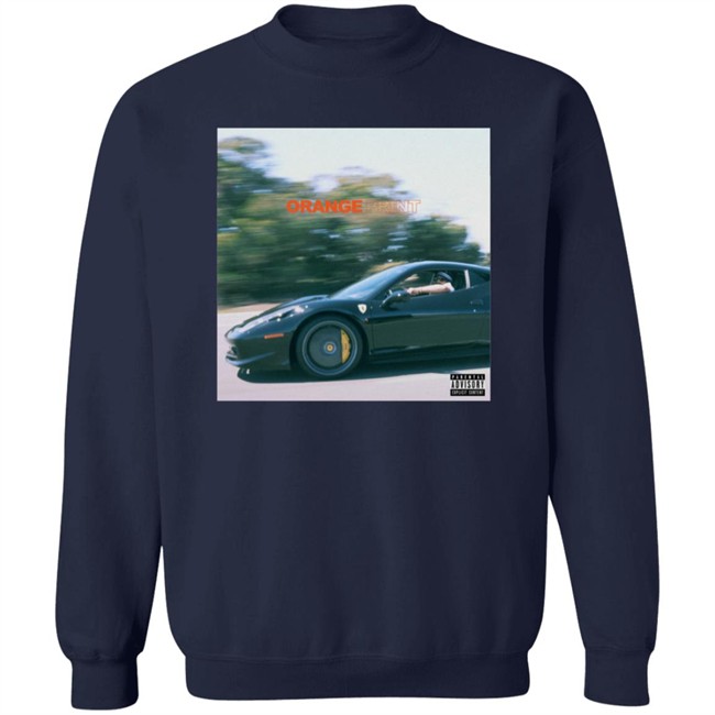 Larry June Merch Orange Print Album Tee Shirt Hang - Larry June Merch Orange Print Album Tee Shirt