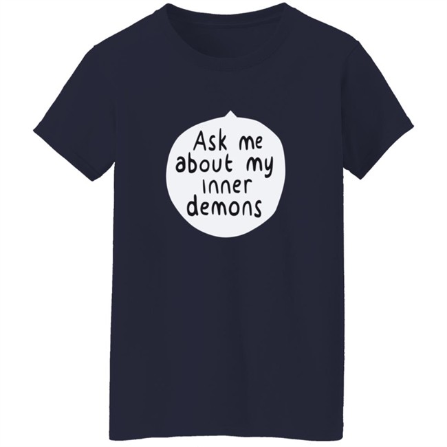 Life Is Strange Merch Hot Topic Ask Me About My Inner Demons Speech Bubble Shirt Phong - Life Is Strange Merch Hot Topic Ask Me About My Inner Demons Speech Bubble Shirt