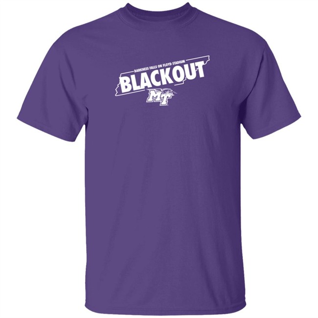 Darkness Falls On Floyd Stadium Blackout T Shirt Middle Tennessee Duc - Darkness Falls On Floyd Stadium Blackout T Shirt Middle Tennessee
