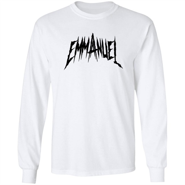 Anuel Aa Merch Red Emmanuel Tee Shirt Hang - Anuel Aa Merch Red Emmanuel Tee Shirt