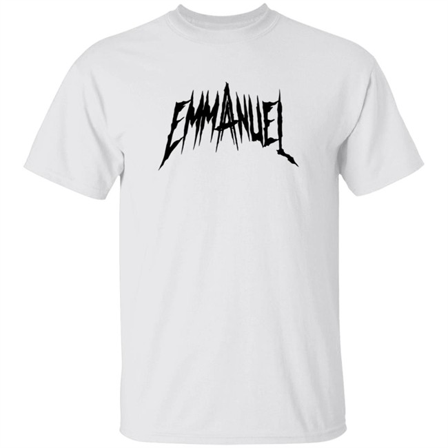 Anuel Aa Merch Red Emmanuel Tee Shirt Hang - Anuel Aa Merch Red Emmanuel Tee Shirt