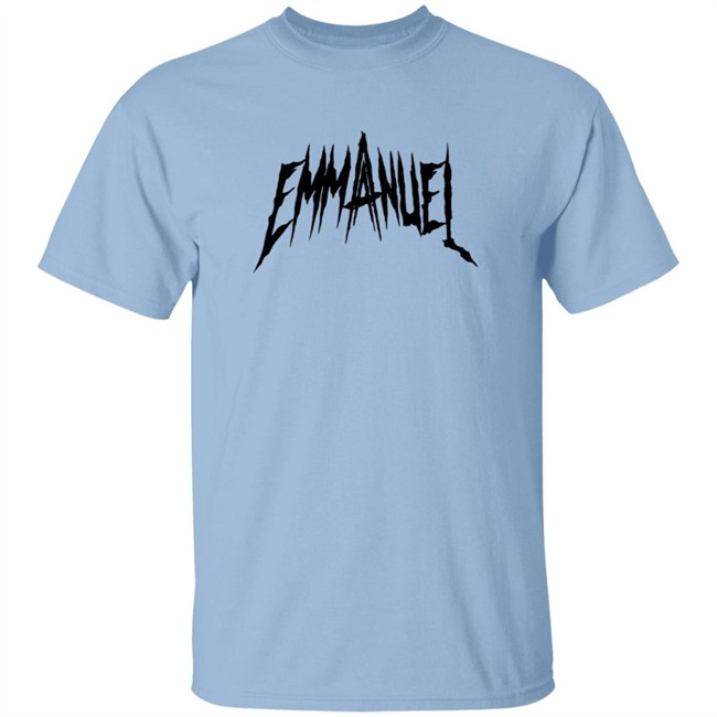 Anuel Aa Merch Red Emmanuel Tee Shirt Hang - Anuel Aa Merch Red Emmanuel Tee Shirt