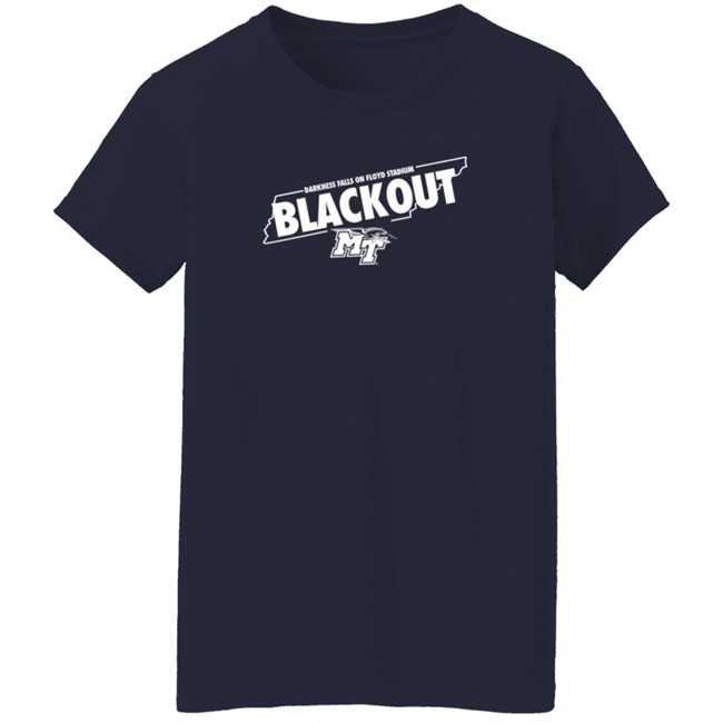 Darkness Falls On Floyd Stadium Blackout Shirt Middle Tennessee ThuHang - Darkness Falls On Floyd Stadium Blackout Shirt Middle Tennessee