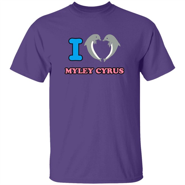 I Love Miley Cyrus Dolphin Shirt Antonio HongVan - I Love Miley Cyrus Dolphin Shirt Antonio