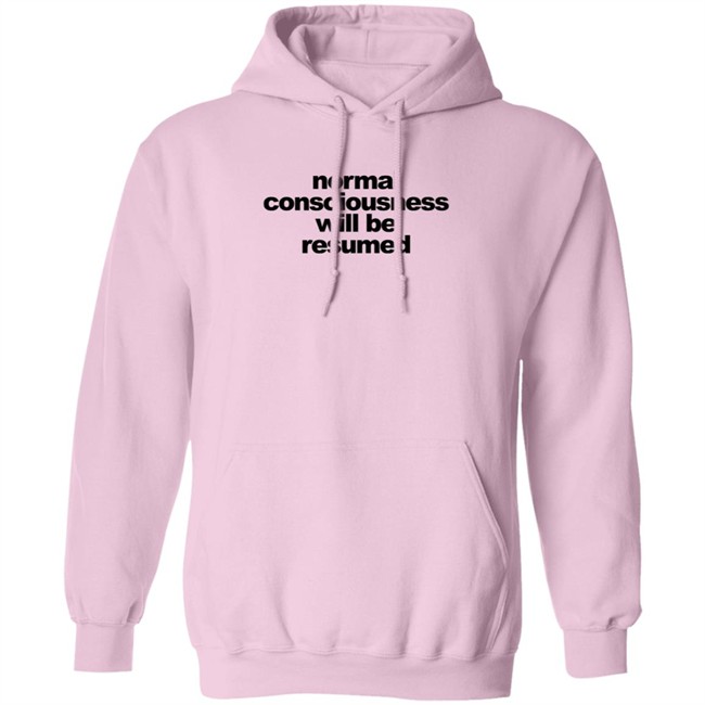 Normal Consciousness Will Be Resumed T Shirt Lesley Ann Brandt Loan - Normal Consciousness Will Be Resumed T Shirt Lesley Ann Brandt