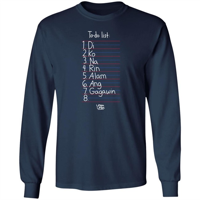 Linya Linya Shop To Do List Shirt Arshie Larga Nhung - Linya Linya Shop To Do List Shirt Arshie Larga