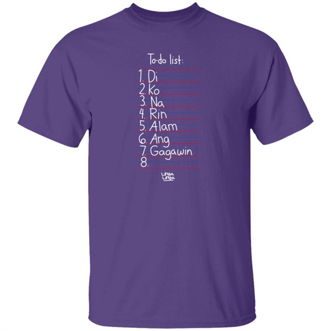 Linya Linya Shop To Do List Shirt Arshie Larga Nhung - Linya Linya Shop To Do List Shirt Arshie Larga
