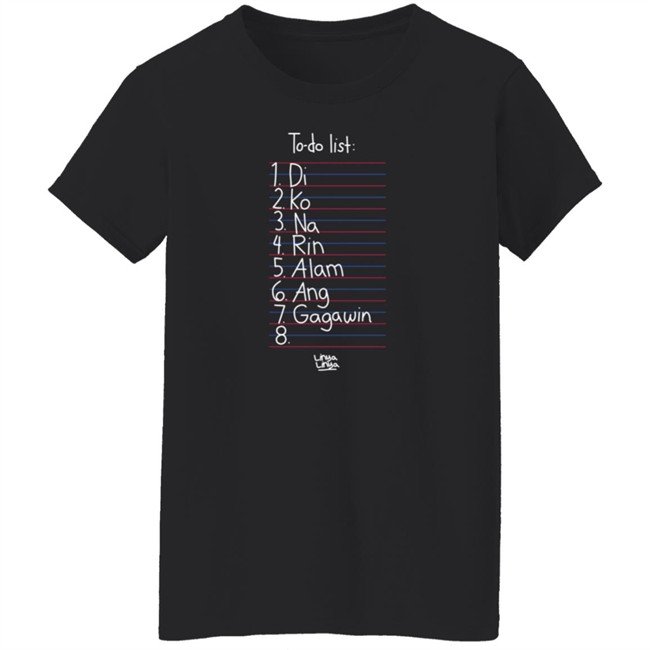 Linya Linya Shop To Do List Shirt Arshie Larga Nhung - Linya Linya Shop To Do List Shirt Arshie Larga