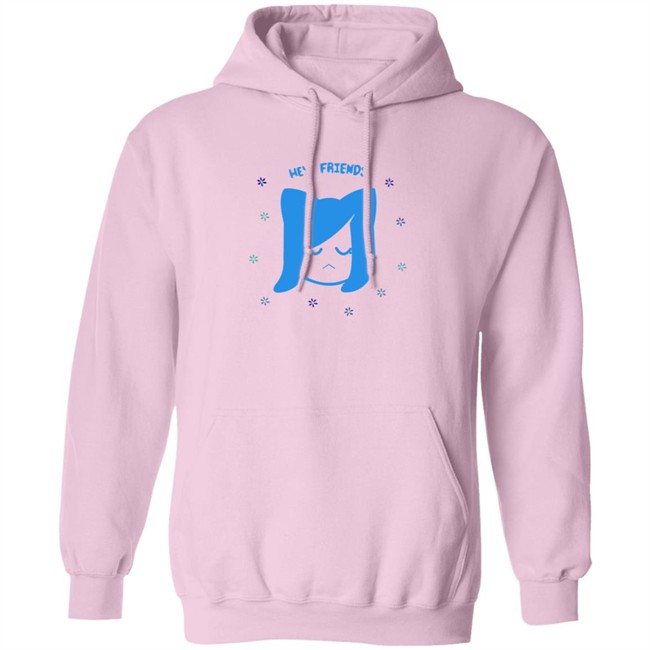 Akidearest Merch Blue Floral Shirt Hey Friends Hang - Akidearest Merch Blue Floral Shirt Hey Friends