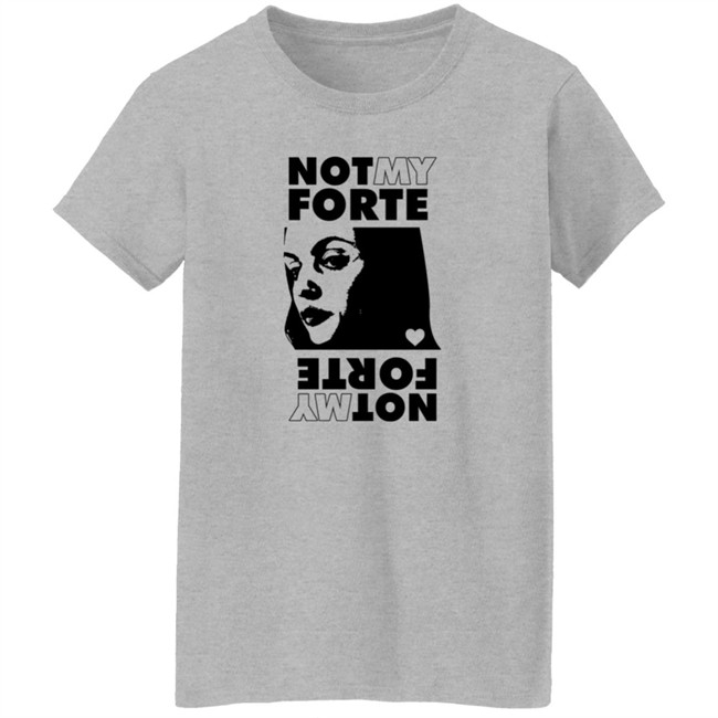 Letterkenny Merch Ladies Not My Forte Rock Grey Tee Shirt Hang - Letterkenny Merch Ladies Not My Forte Rock Grey Tee Shirt