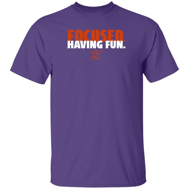 BreakingT Bo Nix Focused And Having Fun Shirt BreakingT Bo Nix Focused And Having Fun Shirt
