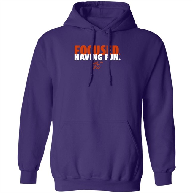 BreakingT Bo Nix Focused And Having Fun Shirt BreakingT Bo Nix Focused And Having Fun Shirt